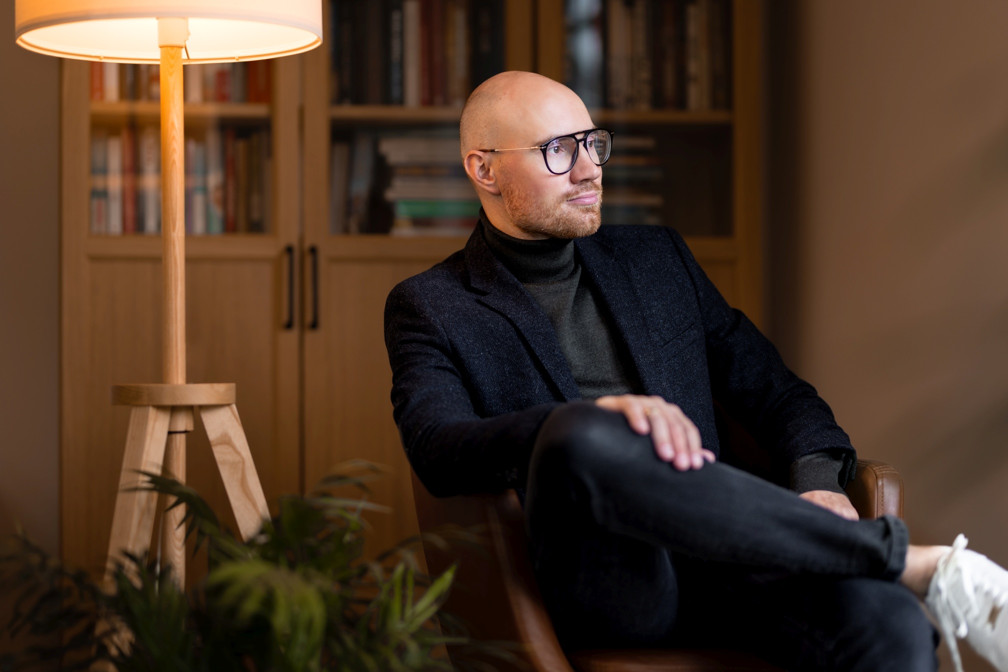 Piotr Pawlak przy pracy
